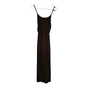 No Boundaries Black Spaghetti Strap Maxi Dress Size M (7-9)